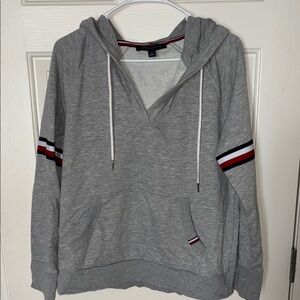 Tommy Hilfiger Gray V-Neck Sweater